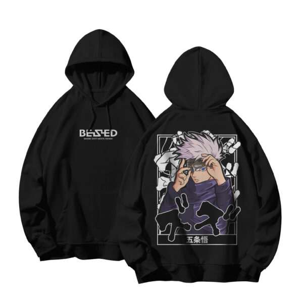 Hoodie Gojo Satoru Tshirt Anime Capuche Sweatshirt Capuchon Jujutsu Kaisen Manga