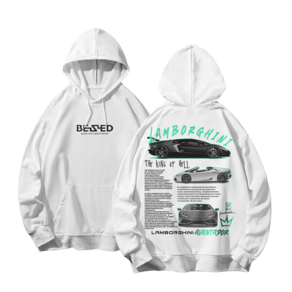 BEZED Oversized Lamborghini Hoodie - The King of Hell Edition