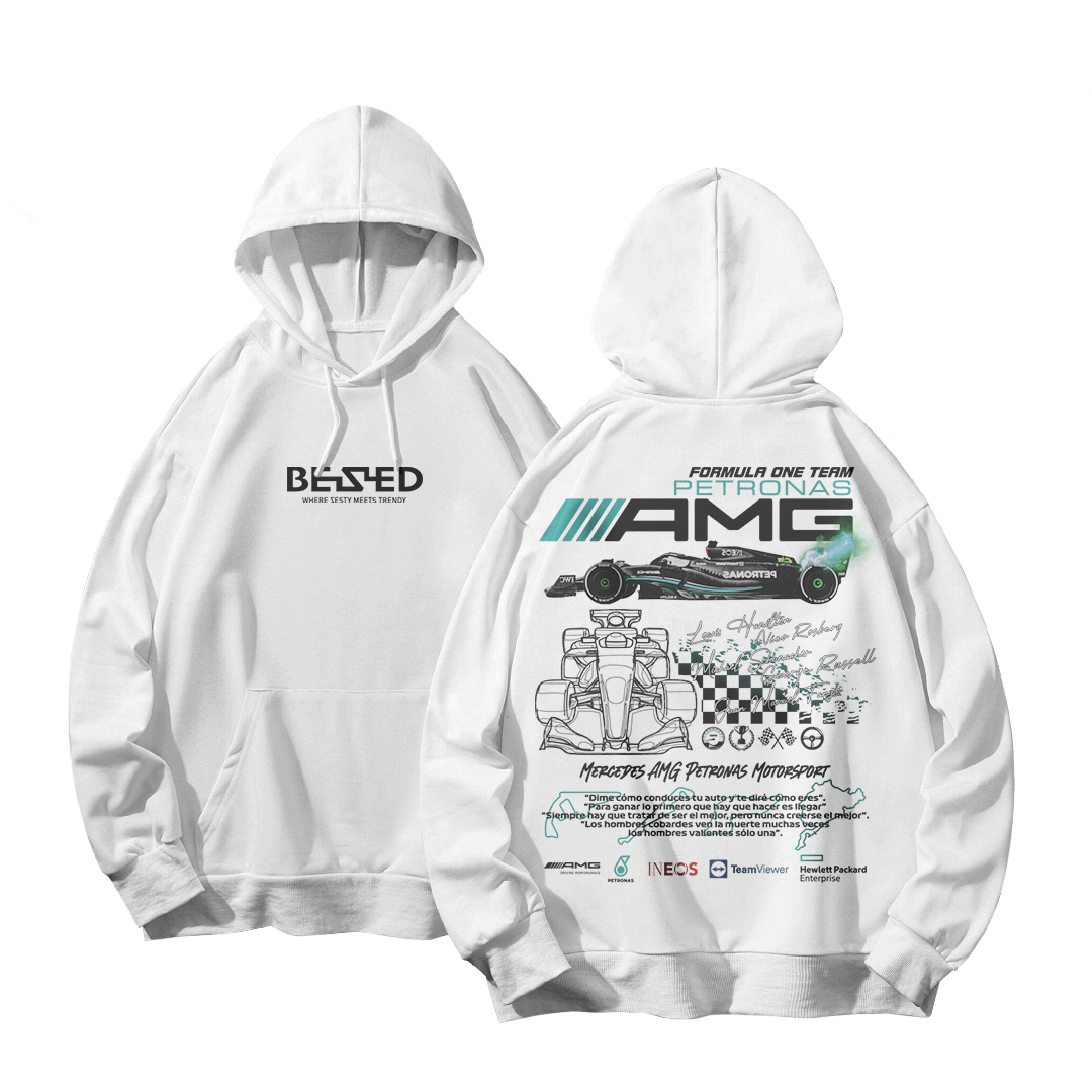 BEZED Oversized AMG Formula One Hoodie - Petronas Motorsport Edition